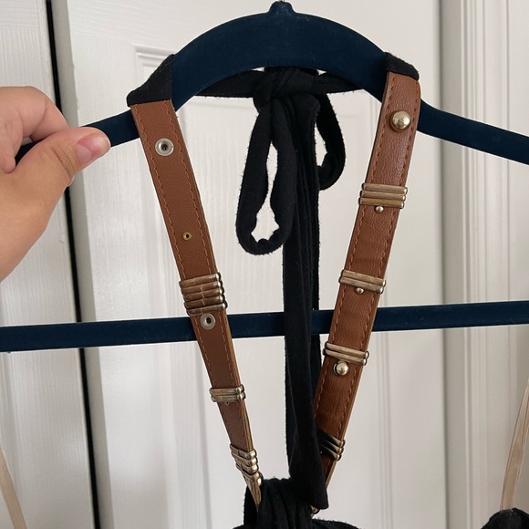 M Black maxi dress; halter top - Picture 6 of 8